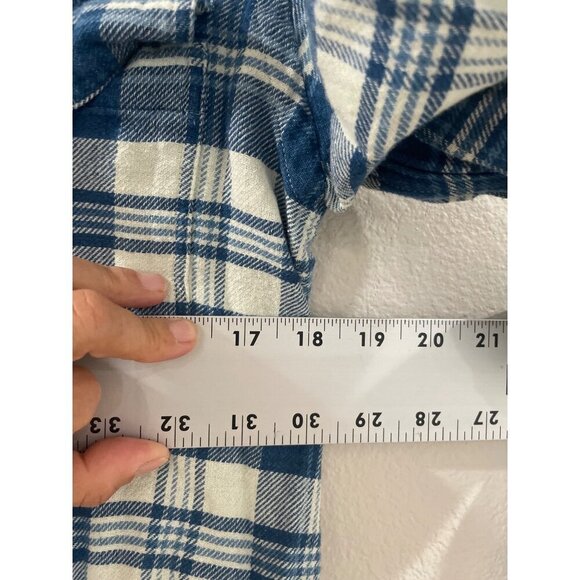 POLO RALPH LAUREN SHIRT LONG SLEEVE COTTON PLAID FANNEL RELAXED FIT SIZE M - Picture 6 of 7